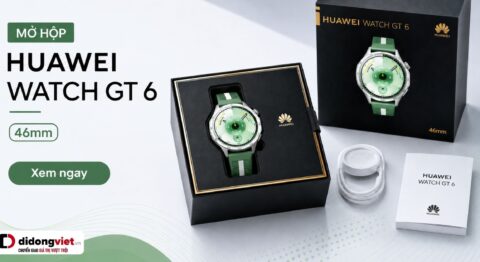 Mở hộp HUAWEI Watch GT 6 46mm: Chi tiết thiết kế, phụ kiện và trải nghiệm trên tay mở hộp Huawei Watch GT6 46mm