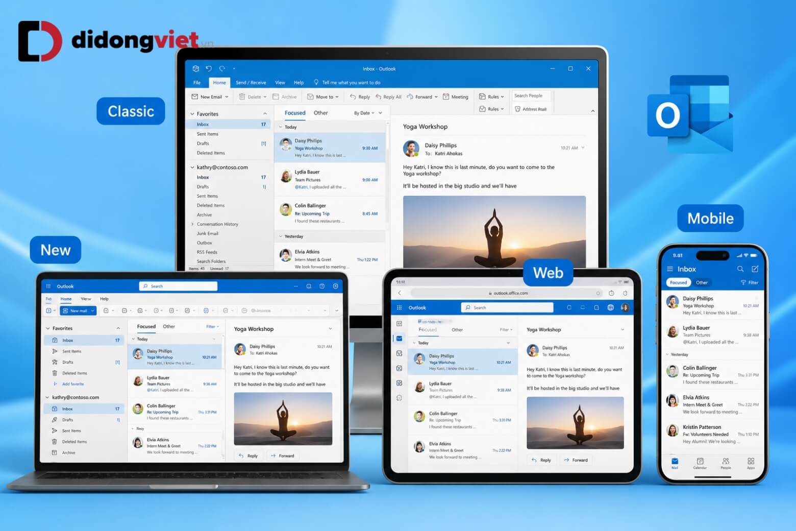 Microsoft Outlook Mail là gì? Hướng dẫn làm chủ công cụ làm việc 7 Outlook Mail là gì giao diện 4 phiên bản Outlook
