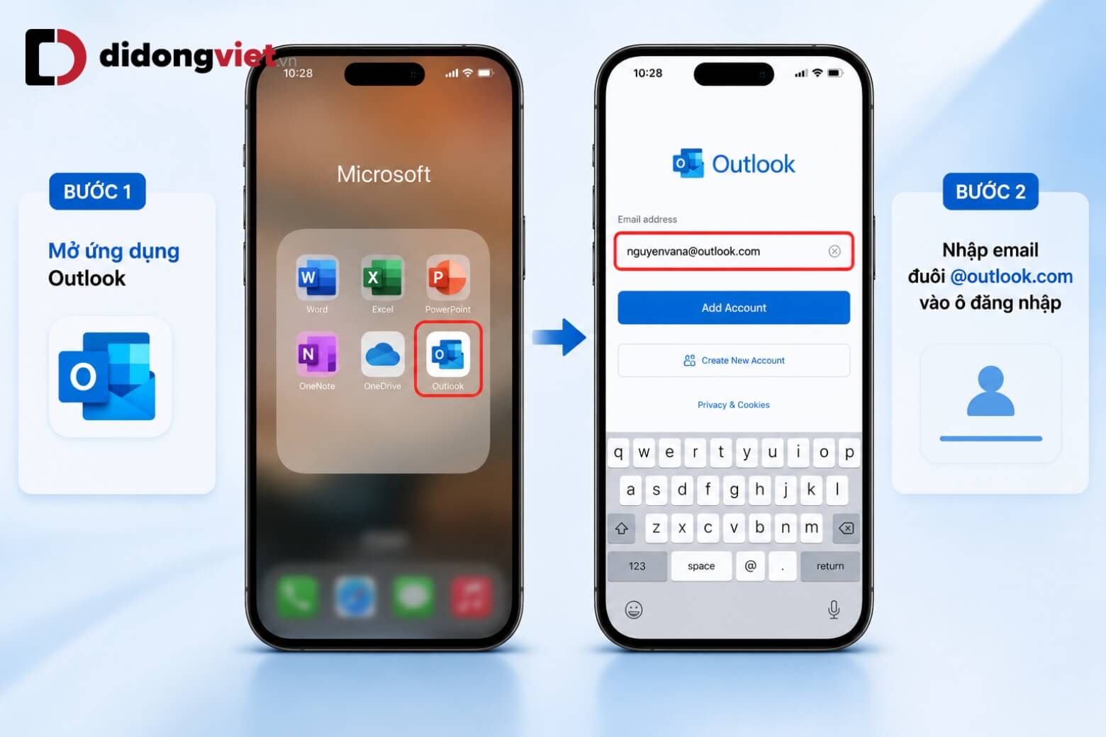 Microsoft Outlook Mail là gì? Hướng dẫn làm chủ công cụ làm việc 11 Outlook Mail là gì màn hình nhập địa chỉ email