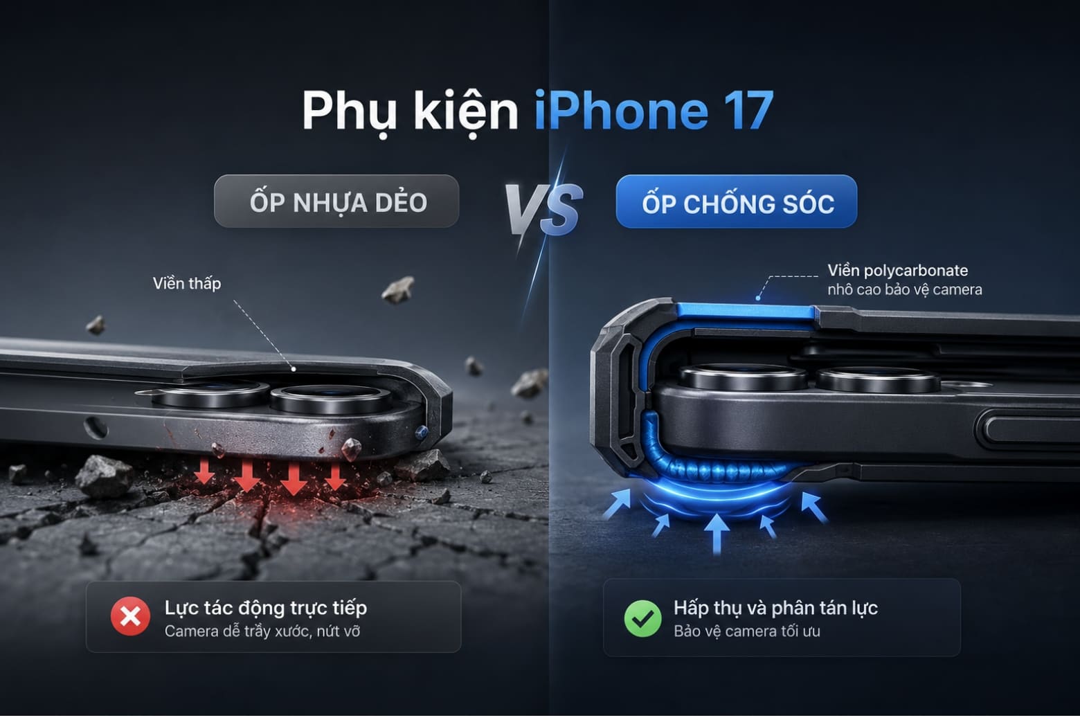 Hệ lụy kỹ thuật khi sử dụng phụ kiện không đạt chuẩn trên iPhone 17
