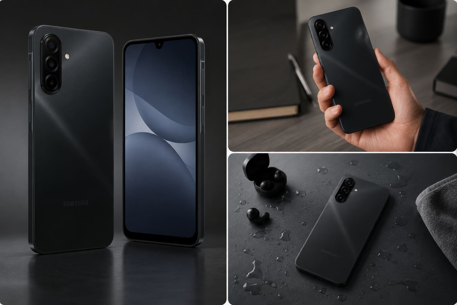 Samsung A17 LTE màu Đen Ánh Kim (Metallic Black)