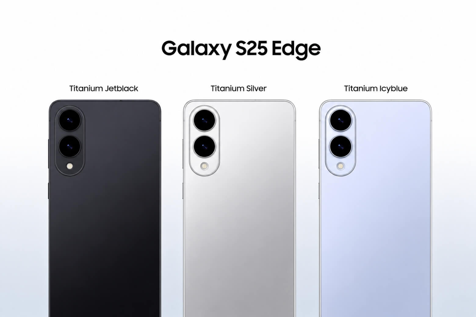 Samsung Galaxy S25 Edge có mấy màu có 3 màu