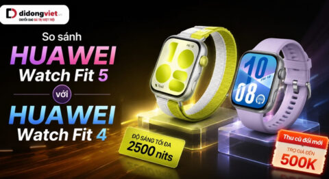 So sánh HUAWEI Watch Fit 5 với HUAWEI Watch Fit 4