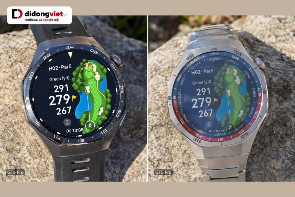 so sánh huawei watch gt6 pro 46mm với huawei watch gt5 pro 46mm