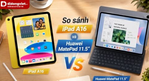 So sánh iPad A16 và Huawei MatePad 11.5