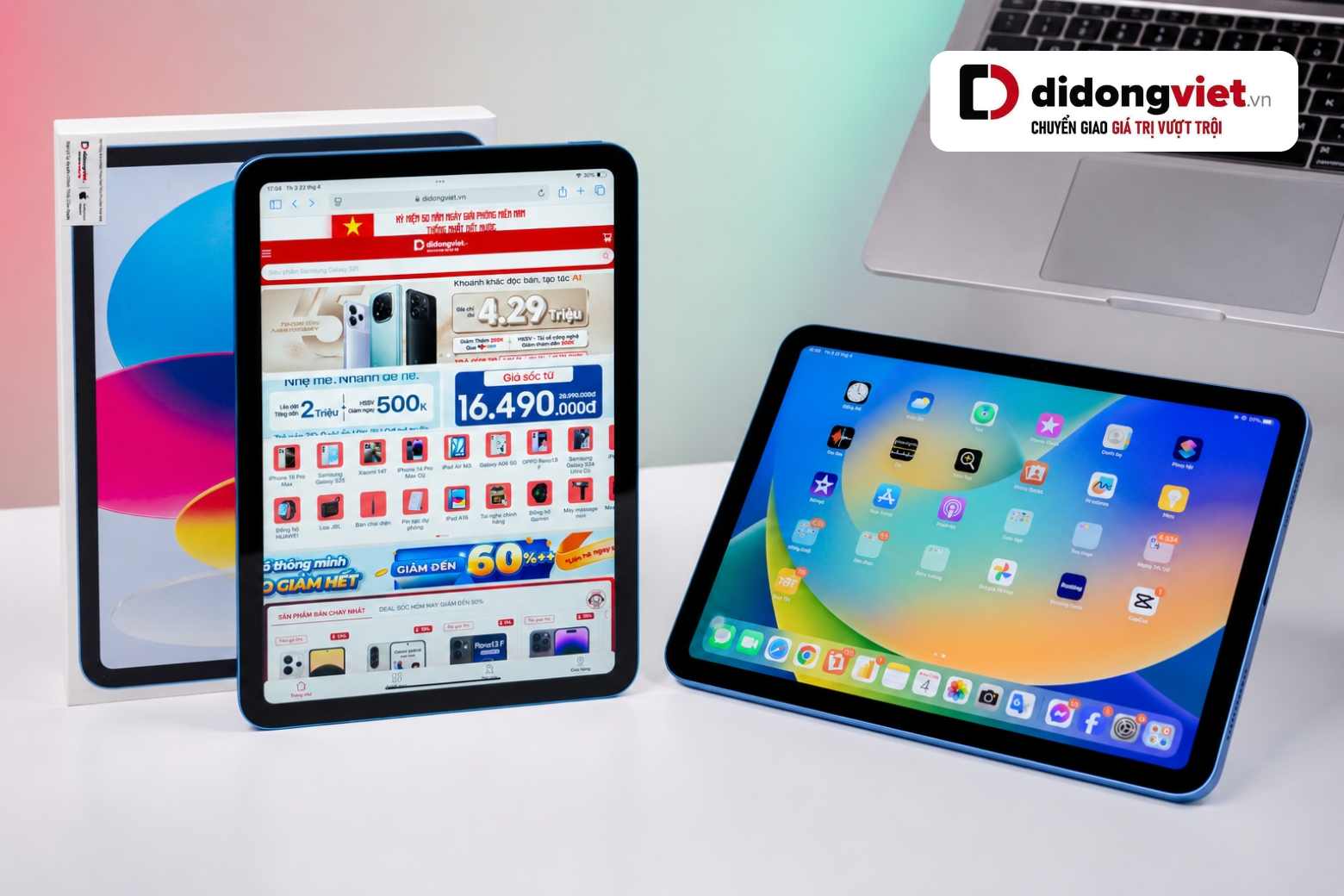 So sánh iPad A16 và iPad Gen 10: Chọn mua bản nào tốt hơn? 9 so sánh ipad a16 và ipad gen 10 màn hình