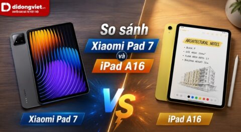 So sánh iPad A16 và Xiaomi Pad 7