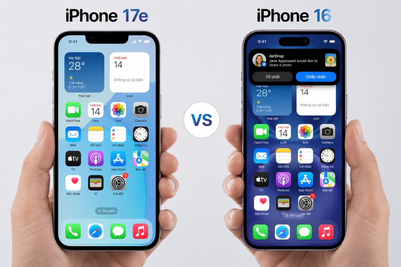 So sánh iPhone 17e và iPhone 16: Lựa chọn công nghệ cốt lõi hay trải nghiệm cao cấp? 7 Thiết kế và Màn hình: Đánh đổi giữa tính năng hiện đại và trải nghiệm thực dụng