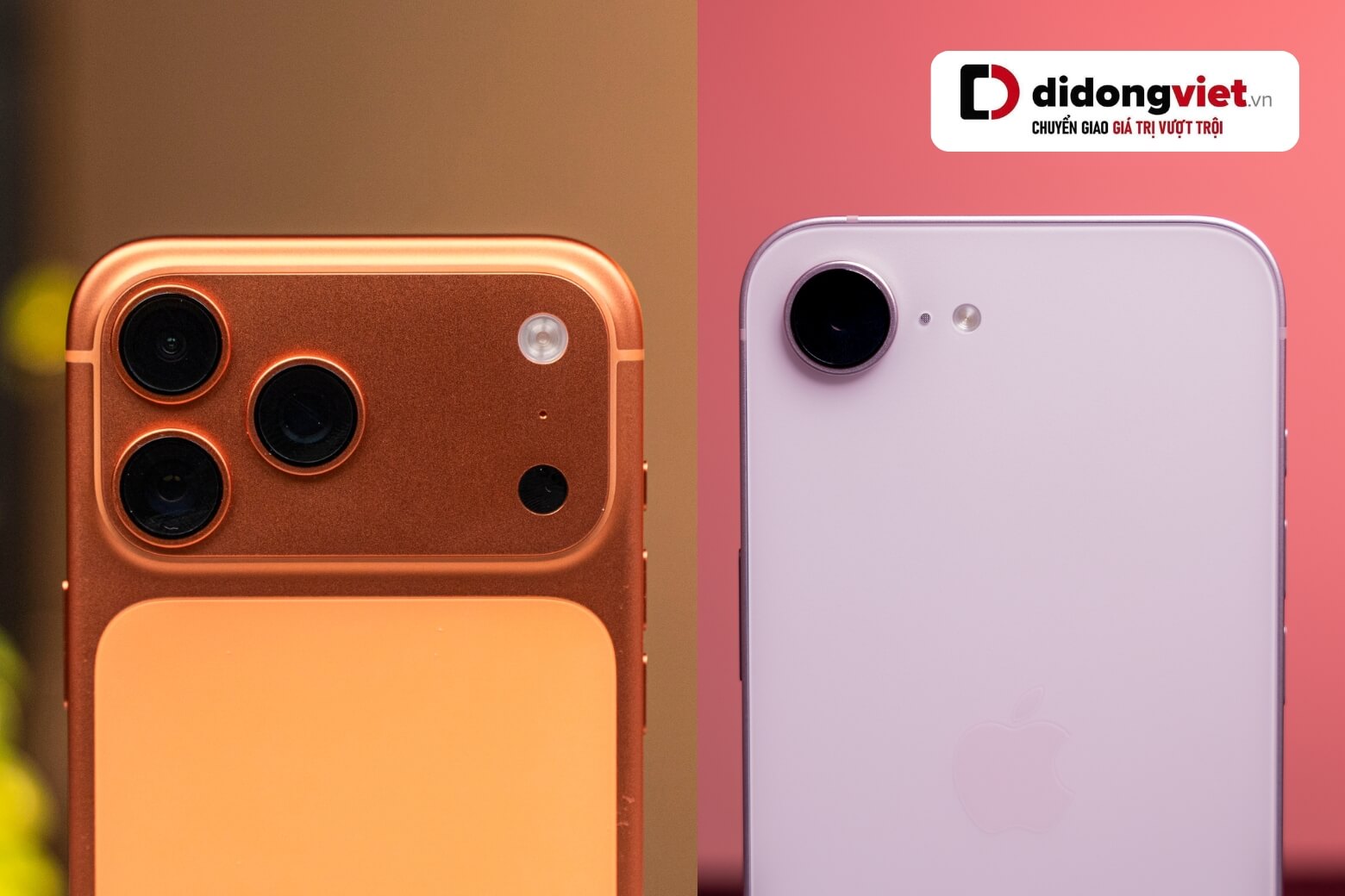 So sánh iPhone 17e và iPhone 17 Pro Max về camera