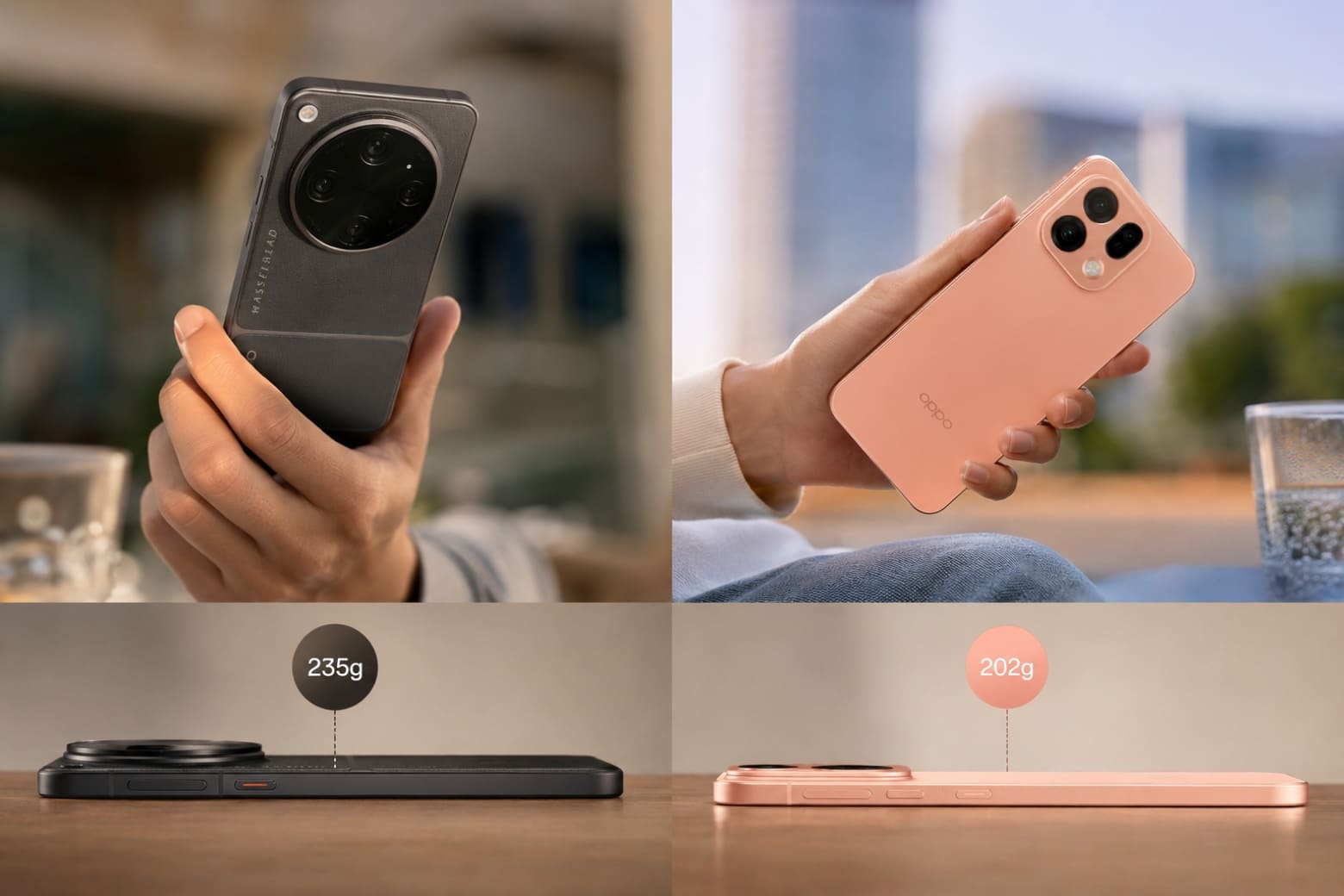 So sánh OPPO Find X9s và Find X9 Ultra về thiết kế