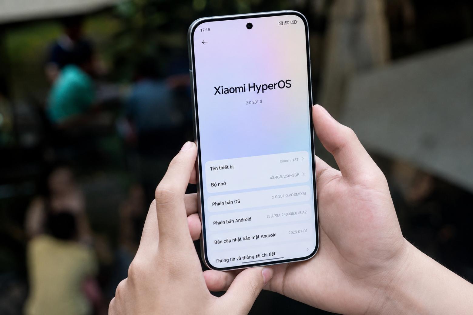 So sánh Xiaomi 17T với Xiaomi 15T màn hình