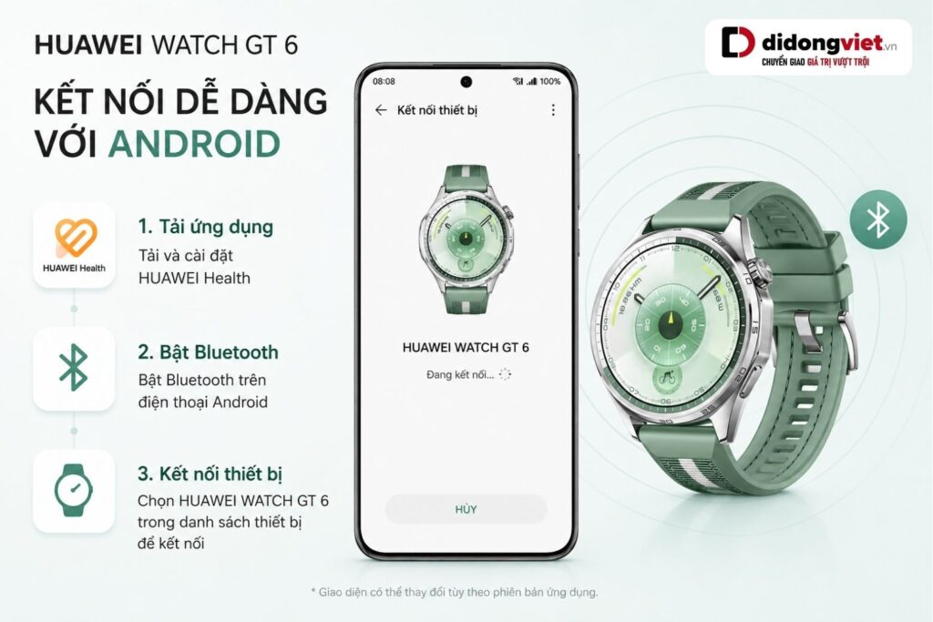 Mở hộp HUAWEI Watch GT 6 46mm: Chi tiết thiết kế, phụ kiện và trải nghiệm trên tay 7 mở hộp Huawei Watch GT6 46mm