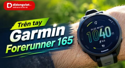 Trên tay Garmin Forerunner 165: Màn hình AMOLED rực rỡ cho người mới chạy bộ Trên tay Garmin Forerunner 165: Màn hình AMOLED rực rỡ, điểm "ngọt" cho runner phong trào