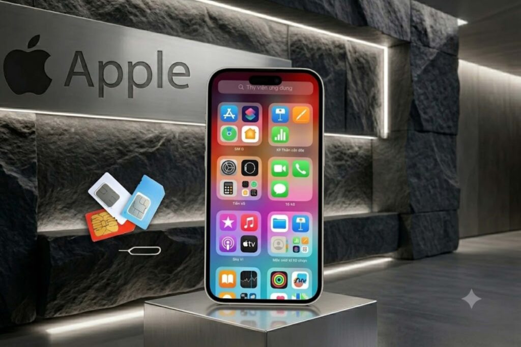 Cách gắn SIM iPhone 17 chuẩn Apple: Bí quyết giữ nguyên áp suất chống nước 20 Báo “No Service” thường do SIM bẩn hoặc lỗi kết nối, hãy vệ sinh SIM và bật/tắt chế độ Máy bay để khôi phục sóng.