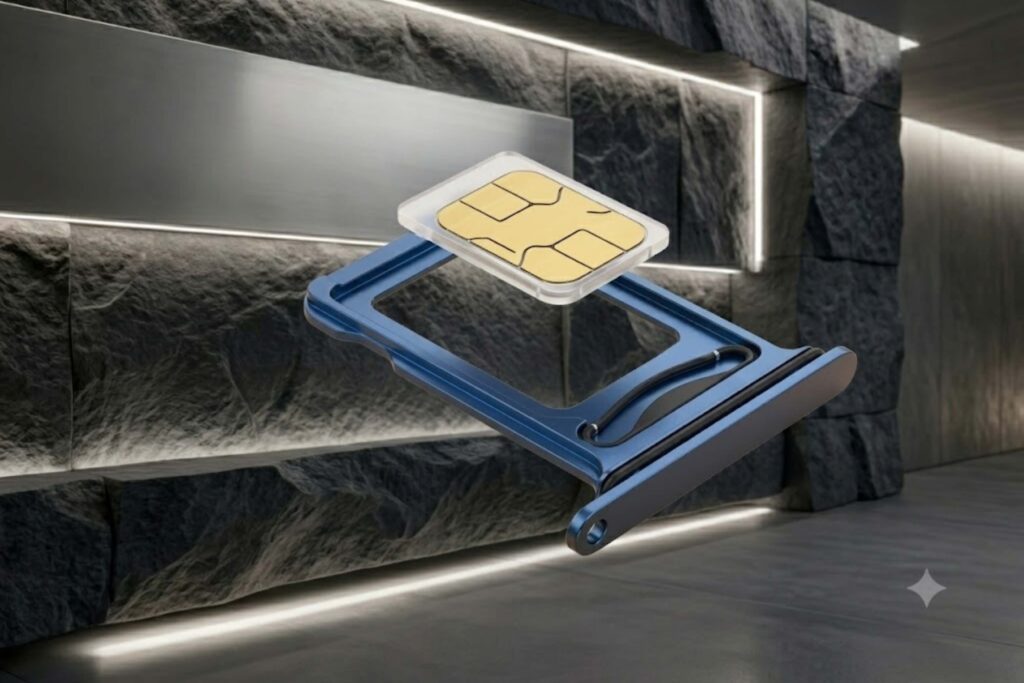 Cách gắn SIM iPhone 17 chuẩn Apple: Bí quyết giữ nguyên áp suất chống nước 15 Đặt Nano-SIM đúng chiều vào khung để máy nhận sóng ổn định.