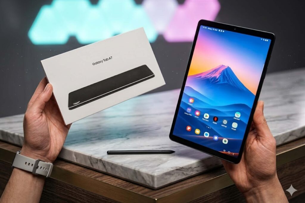 Galaxy Tab A11 sở hữu thời lượng pin bền bỉ, đáp ứng trọn vẹn nhu cầu học tập và giải trí cả ngày.