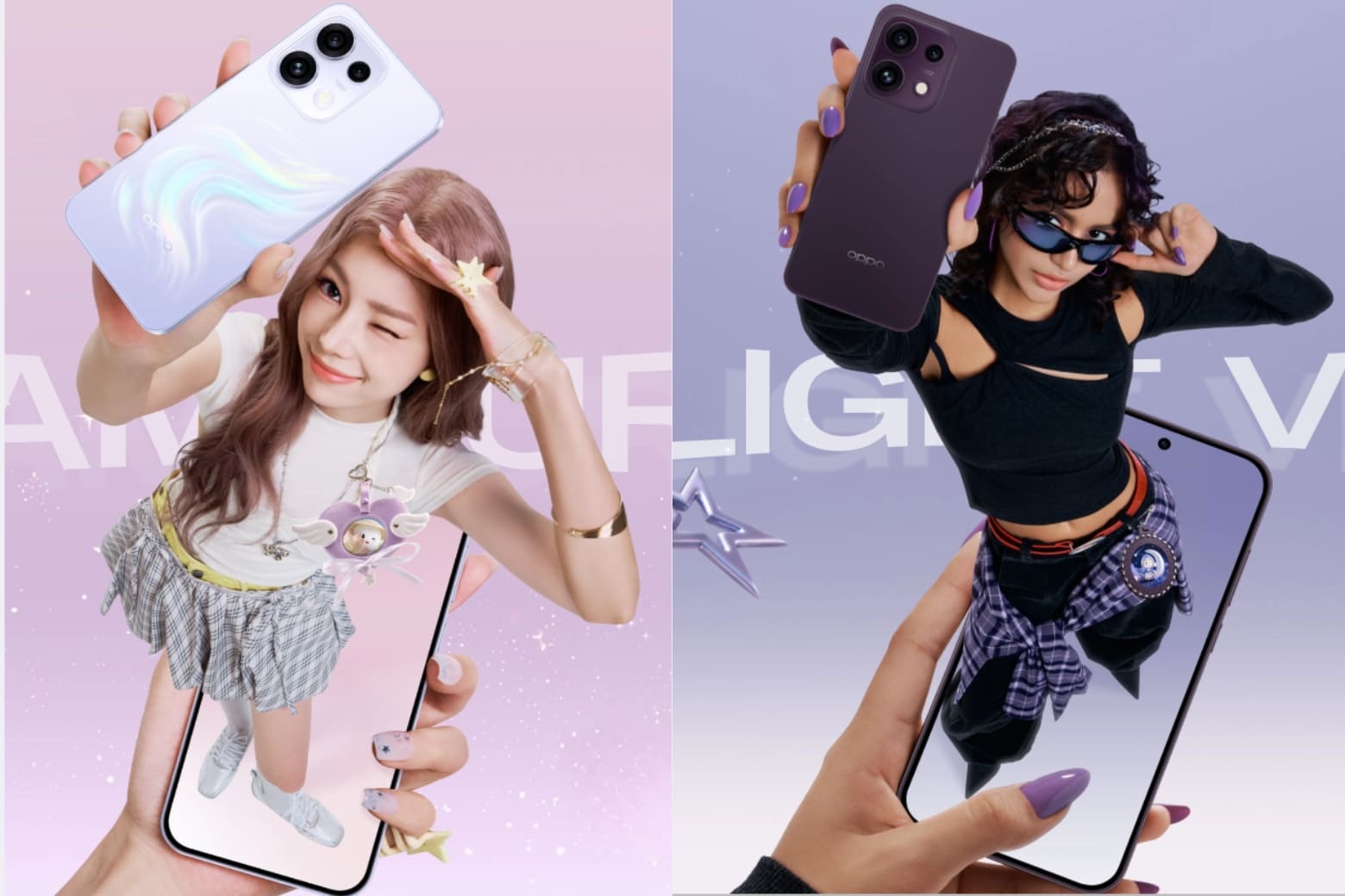 Đánh giá chi tiết thiết kế OPPO Reno16 F 5G mỏng nhẹ và chuẩn IP69K 7 Bản Tím Twilight và Tím Dream sử dụng kính nhám AGC