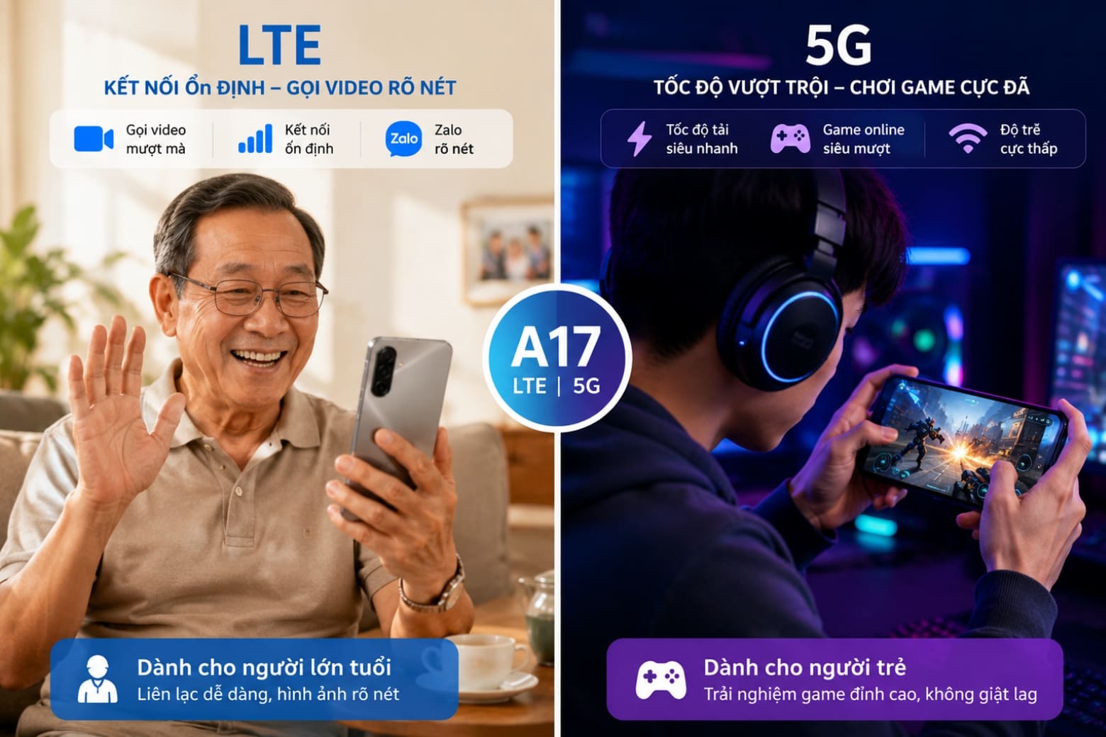 Vậy có nên mua Samsung A17 LTE hay nâng cấp lên 5G?