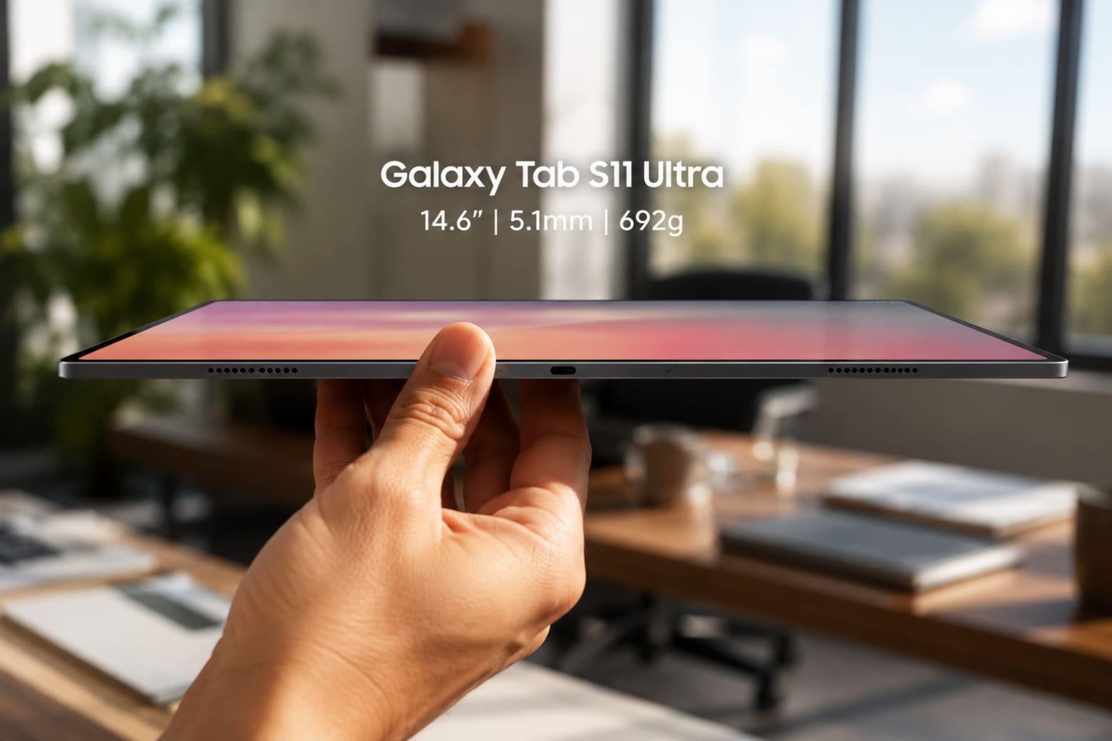 Trải nghiệm cầm nắm thực tế Samsung Tab S11 Ultra với độ mỏng 5.1mm