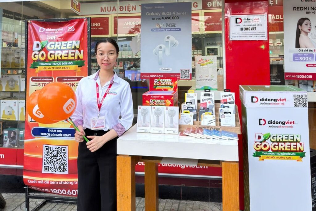 Di Động Việt Hợp Tác Cùng DTR: Gom Phụ Kiện Cũ, Nhận Quà Xanh Và Deal Hời Tháng 7/2026 4 Di Động Việt hợp tác cùng DTR: Gom phụ kiện cũ đổi quà xanh, săn deal xịn giá hời
