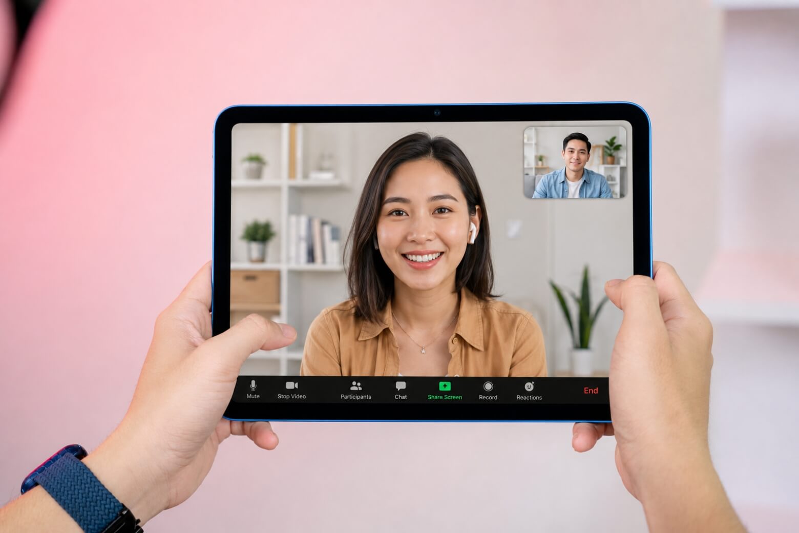 Đánh giá camera iPad A16 gọi Zoom