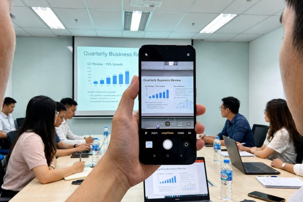 Đánh giá camera OPPO A6c: Trải nghiệm thực tế và tính thực dụng 7 AI tăng cường khả năng quét QR và chụp tài liệu nhanh trong điều kiện thiếu sáng.