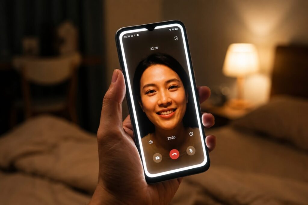 Đánh giá camera OPPO A6c: Trải nghiệm thực tế và tính thực dụng 8 Screen Fill Light hỗ trợ selfie sáng rõ ngay cả trong môi trường thiếu sáng.