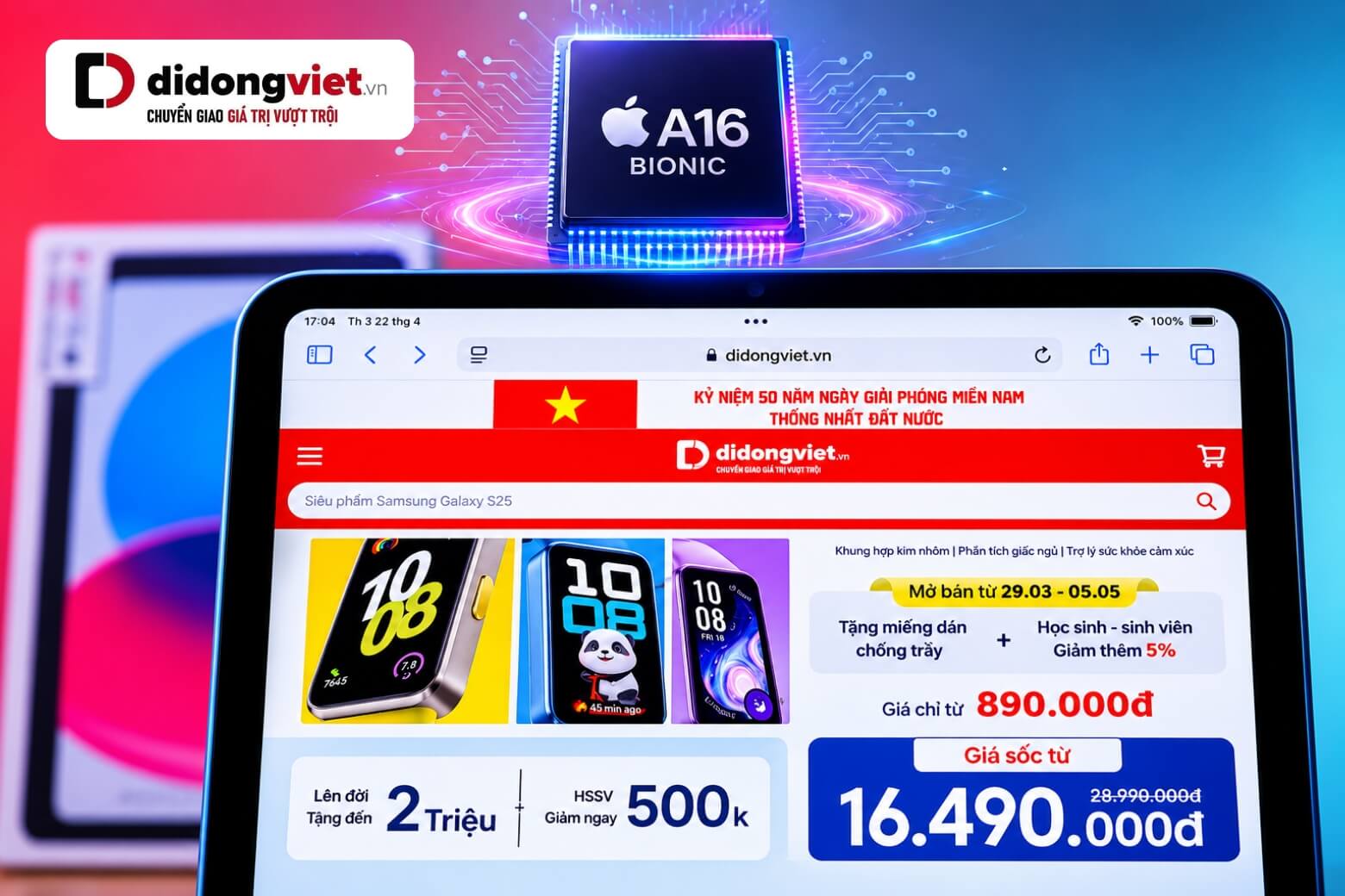 Đánh giá hiệu năng iPad A16 chip A16 Bionic