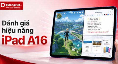 đánh giá hiệu năng iPad A16