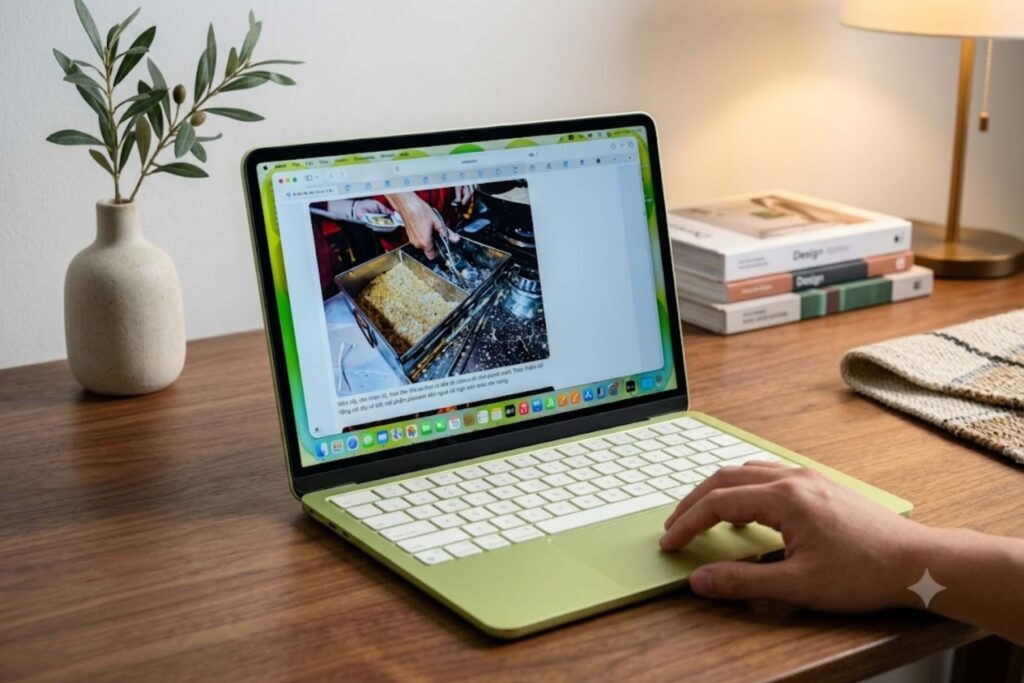 Trackpad vẫn chính xác nhưng cảm giác nhấn không còn cao cấp như các dòng MacBook trước.
