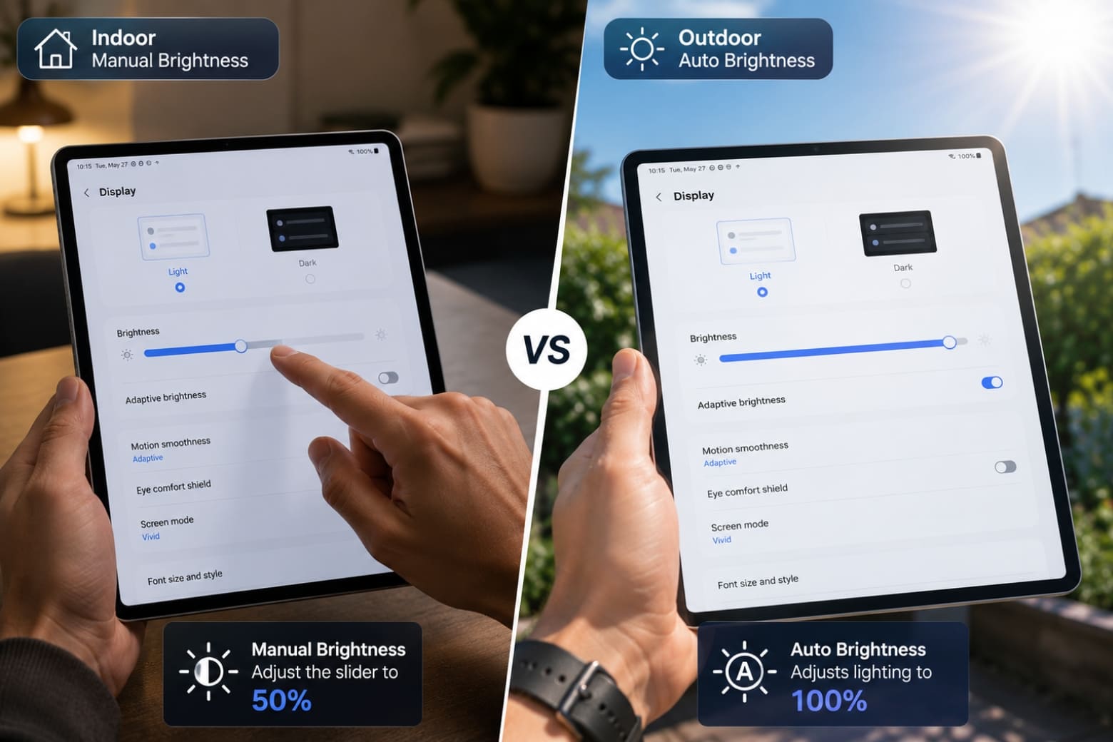 Đánh giá màn hình Samsung Galaxy Tab S11: Từ thông số lý thuyết đến trải nghiệm thực tế 6 Đánh giá màn hình Samsung Tab S11 với độ sáng 1.600 nits