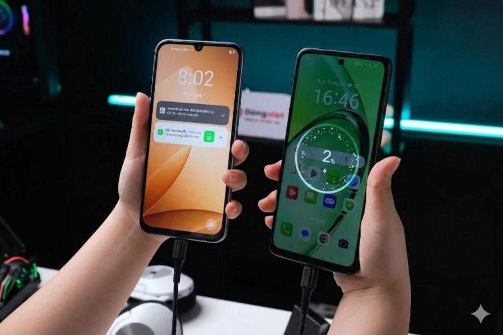 Đánh giá pin OPPO A6c thực tế với mức dung lượng 7000 mAh 8 Sạc ngược 5W tiện lợi, biến OPPO A6c thành pin dự phòng khẩn cấp.