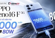 Đánh giá pin OPPO Reno16 F 5G: Sự thật về viên pin 7000mAh và sạc 80W Đánh giá Pin OPPO Reno16 F 5G