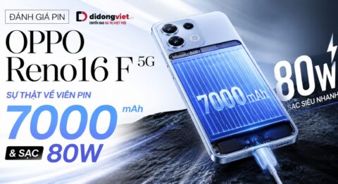 Đánh giá Pin OPPO Reno16 F 5G