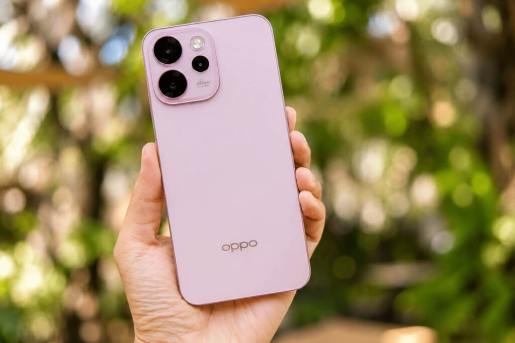 Đánh giá thiết kế OPPO Reno15 F: Trải nghiệm cầm nắm và mức độ bám vân tay thực tế 5 Đánh giá thiết kế OPPO Reno15 F
