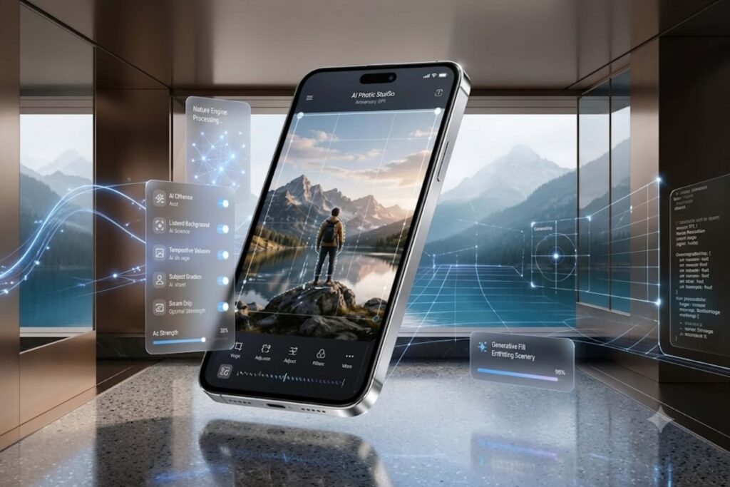 Spatial Reframing chỉnh sửa ảnh on-device, xóa vật thể và tái tạo chi tiết tức thì với độ bảo mật cao.