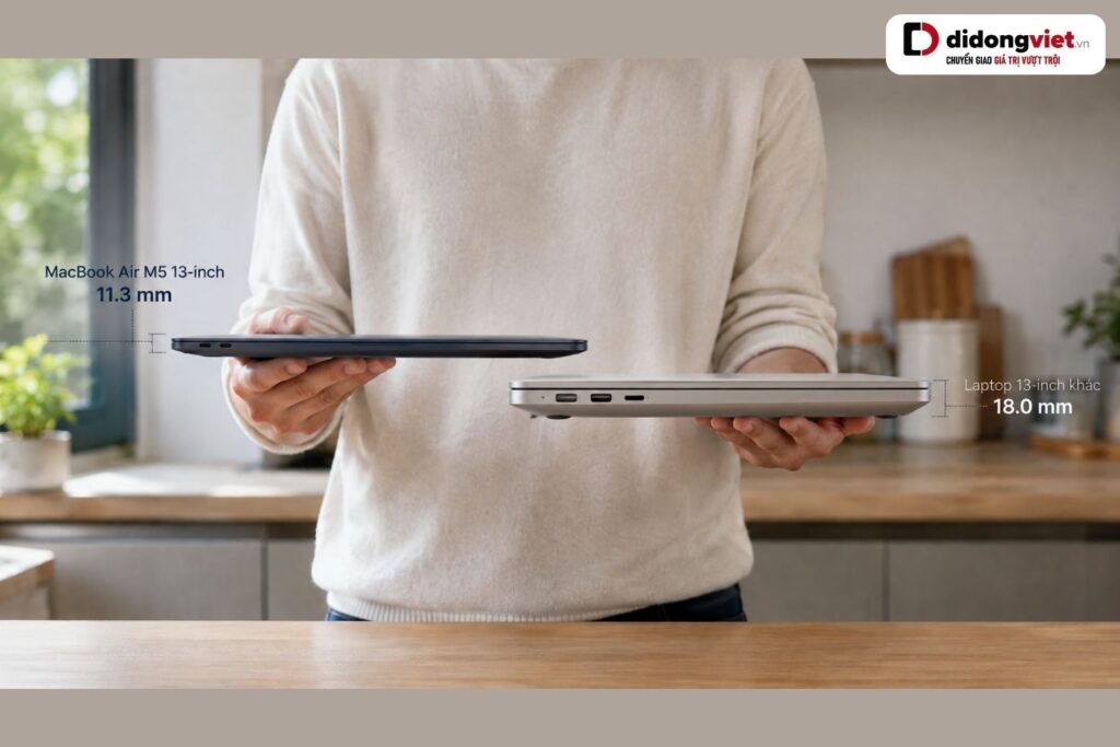 Đánh giá thiết kế MacBook Air M5: Đẹp nguyên bản, tản nhiệt và công thái học thực tế 7 đánh giá thiết kế MacBook Air M5