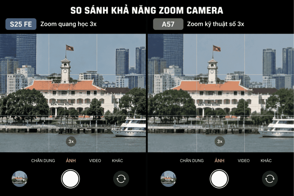 So sánh Samsung Galaxy A57 vs S25 FE