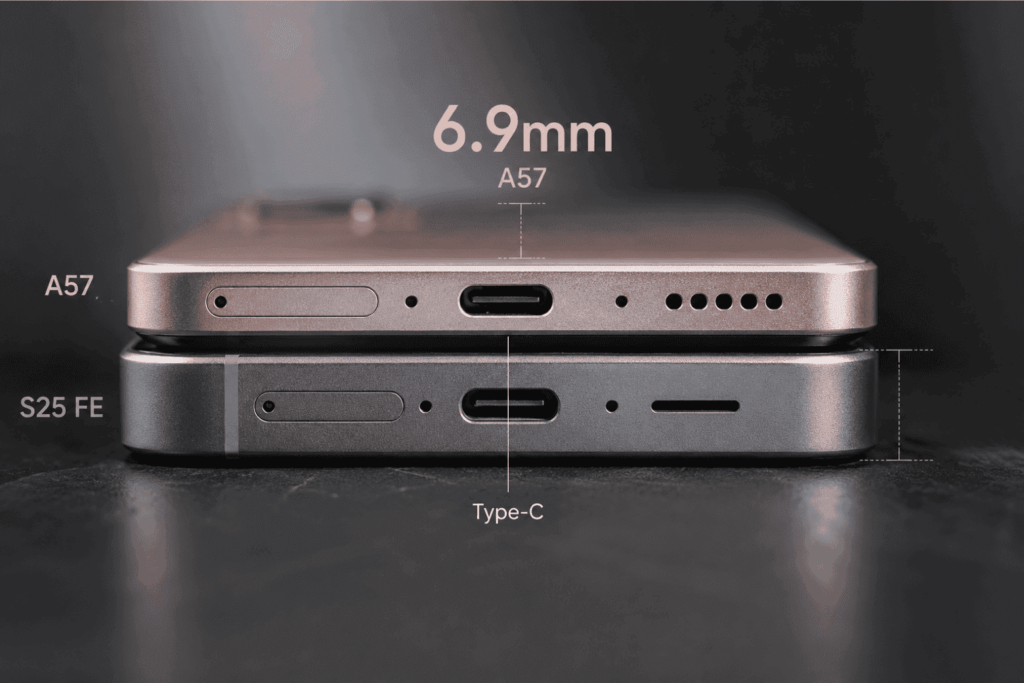 So sánh Samsung Galaxy A57 vs S25 FE