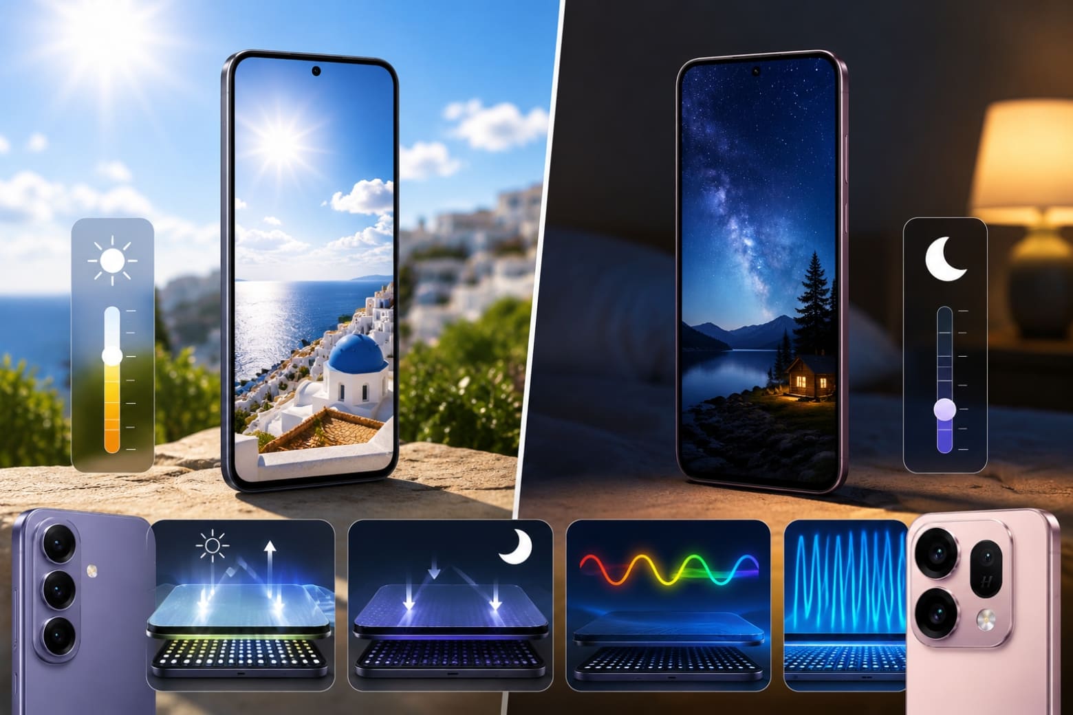 So sánh Samsung Galaxy S26 Plus và OPPO Find X9s về màn hình