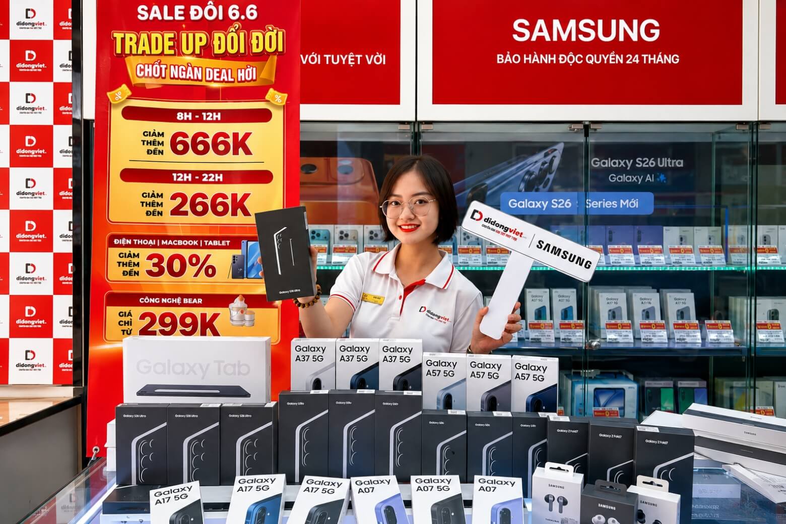 Samsung Galaxy S26 Ultra màu xanh mua máy chính hãng