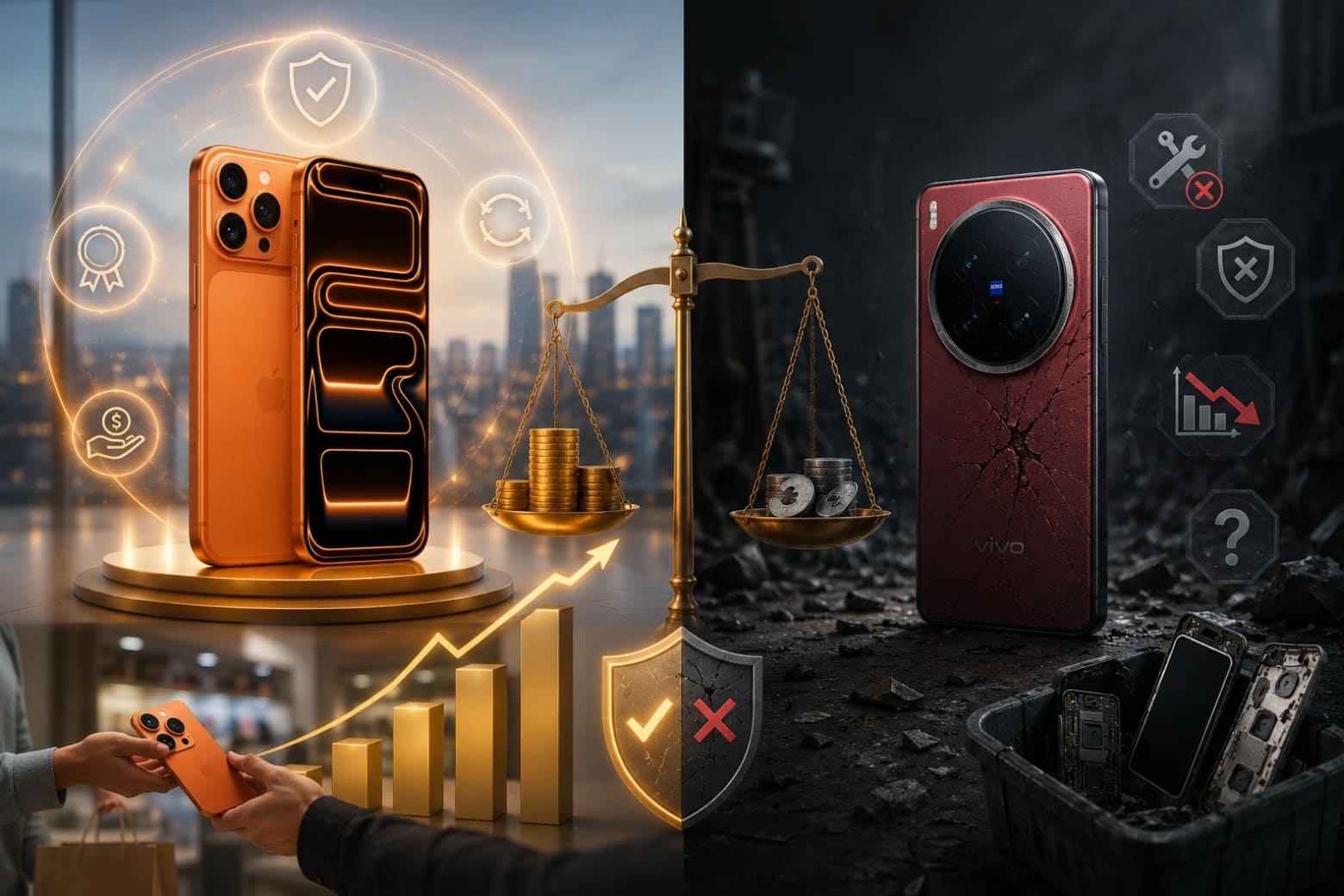 So sánh iPhone 17 Pro Max và vivo X200 Ultra dựa trên nhu cầu sử dụng thực tế và bài toán khấu hao 8 Đánh giá bài toán khấu hao và tổng chi phí sở hữu sau một năm