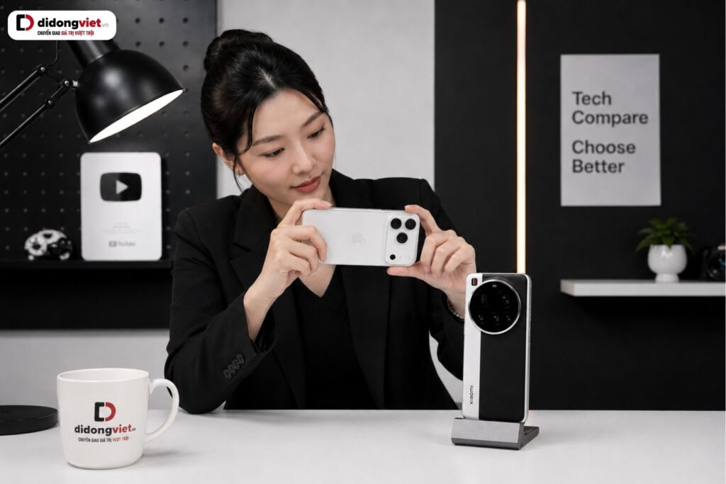 So sánh iPhone 17 Pro Max và Xiaomi 17 Ultra: Chọn theo đặc thù công việc và bài toán kinh tế 4 so sanh iphone 17 pro max va xiaomi 17 ultra chup anh
