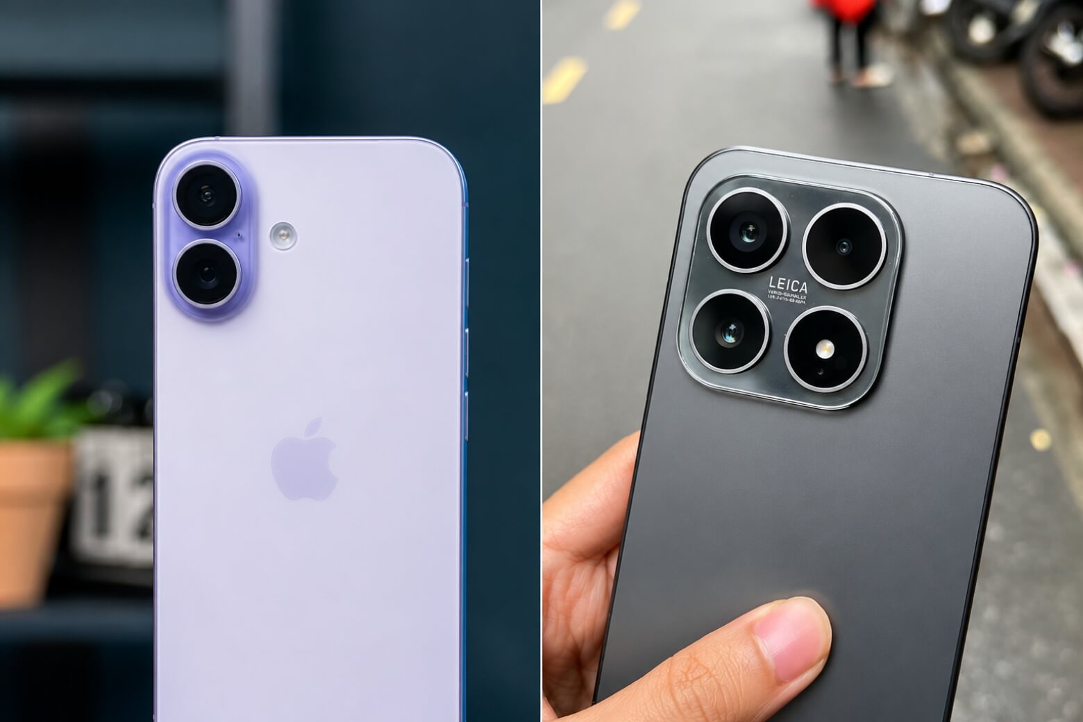 So sánh iPhone 17 và Xiaomi 17 về camera
