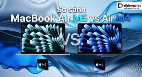 so sánh MacBook Air M5 vs Air M4