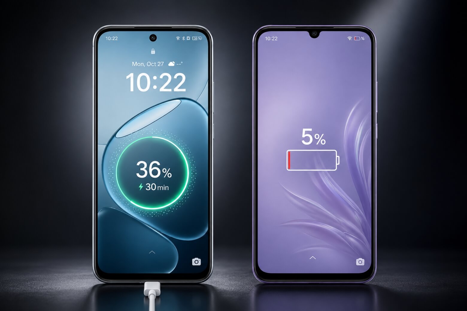 So sánh chi tiết OPPO A6c và OPPO A6t Pro: Đâu là lựa chọn tối ưu? 10 So sánh OPPO A6c và OPPO A6t Pro tốc độ sạc pin