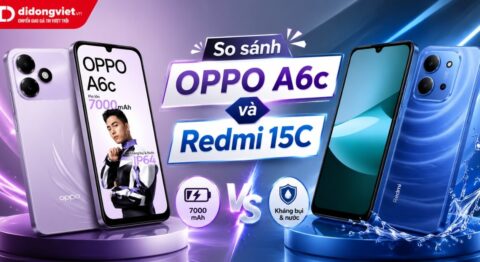 So sánh OPPO A6c và Redmi 15C