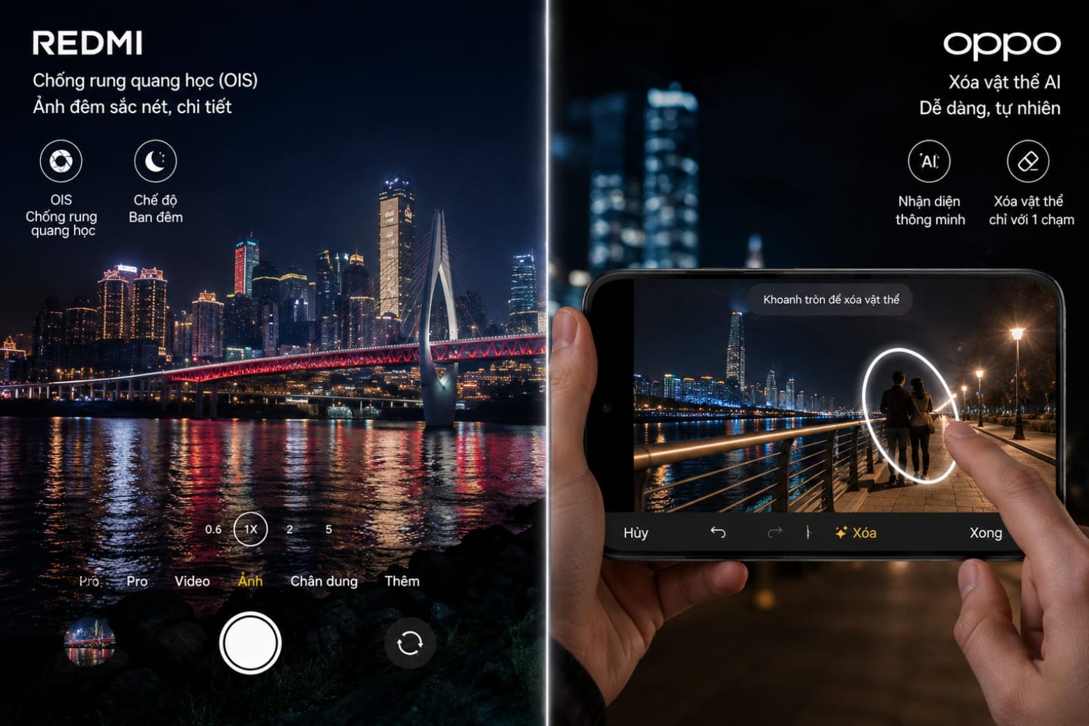 So sánh OPPO A6t Pro và Redmi Note 15 Pro chi tiết nên chọn máy nào phù hợp? 8 Phân tích khả năng nhiếp ảnh và sức mạnh thuật toán AI