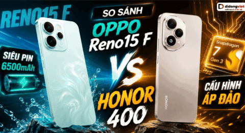 So sánh OPPO Reno15 F và Honor 400
