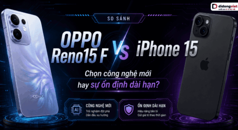 So sánh OPPO Reno15 F và iPhone 15
